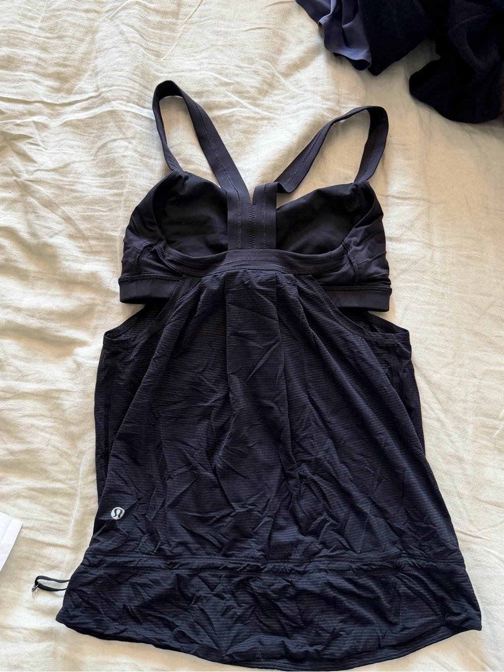 lululemon athletica Black Strappy Tank Top